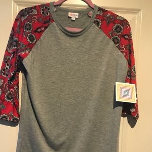 ❤️ SALE NWT small LulaRoe Randy red floral